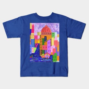 Seaside village Kids T-Shirt